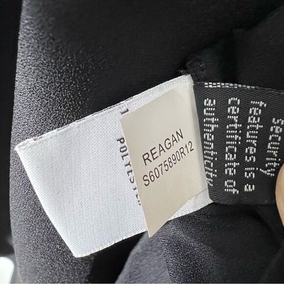 DVF Diane Von Furstenberg Women’s Size Small Black Reagan Draped Sleeveless Top - Picture 8 of 12